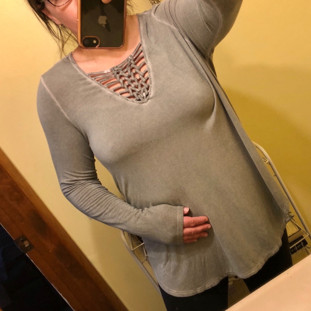 American Eagle sage soft & sexy xl cage top